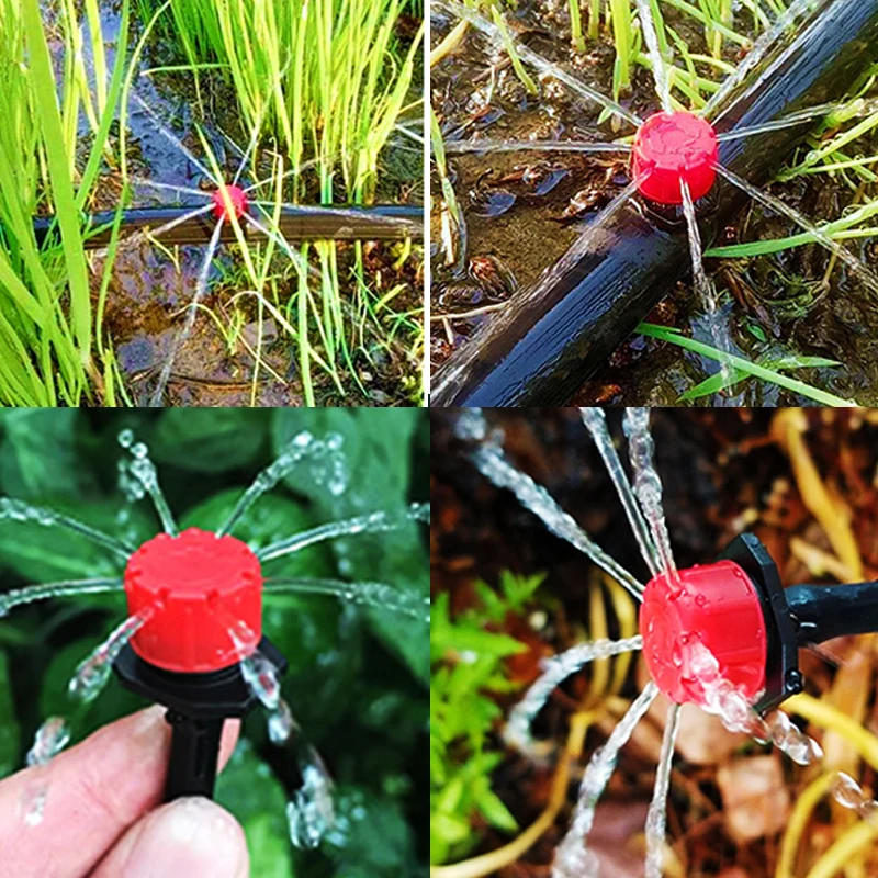 10 متر نظام الري في الحديقة التلقائي مايكرو رذاذ المنقط طقم الري بالتنقيط مع مضخة فتيلة ذاتية 1/4 "نباتات الري