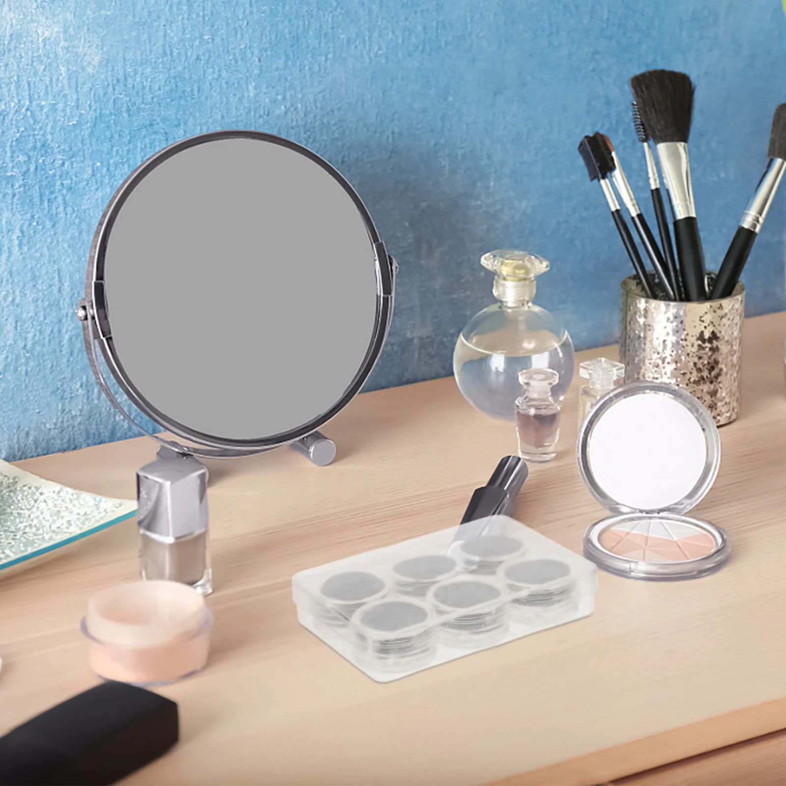 1 Zestaw Ultra-Małych Przezroczystych Akrylowych Pudełek z Przykręconymi Pokrywkami do Przechowywania i Ekspozycji Kamieni Szlachetnych, Organizer na Biżuterię, Kompaktowy i Przenośny