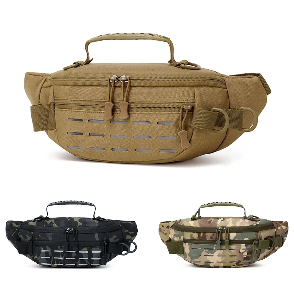 Riñonera táctica MOLLE modular camuflaje woodland resistente - imagen 2