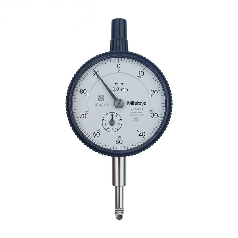 Mitutoyo Dial Indicator No: 2046S 0-10mm Meter Precise 0.01mm Resolution Indicator Mesure Quality Assurance Measuring tool