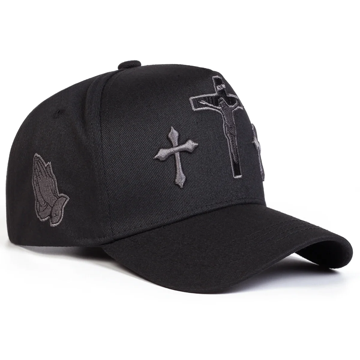 Unisex Cross Embroidery Baseball Caps Spring and Autumn Outdoor Adjustable Casual Hats Sunscreen Hat Sports Cap