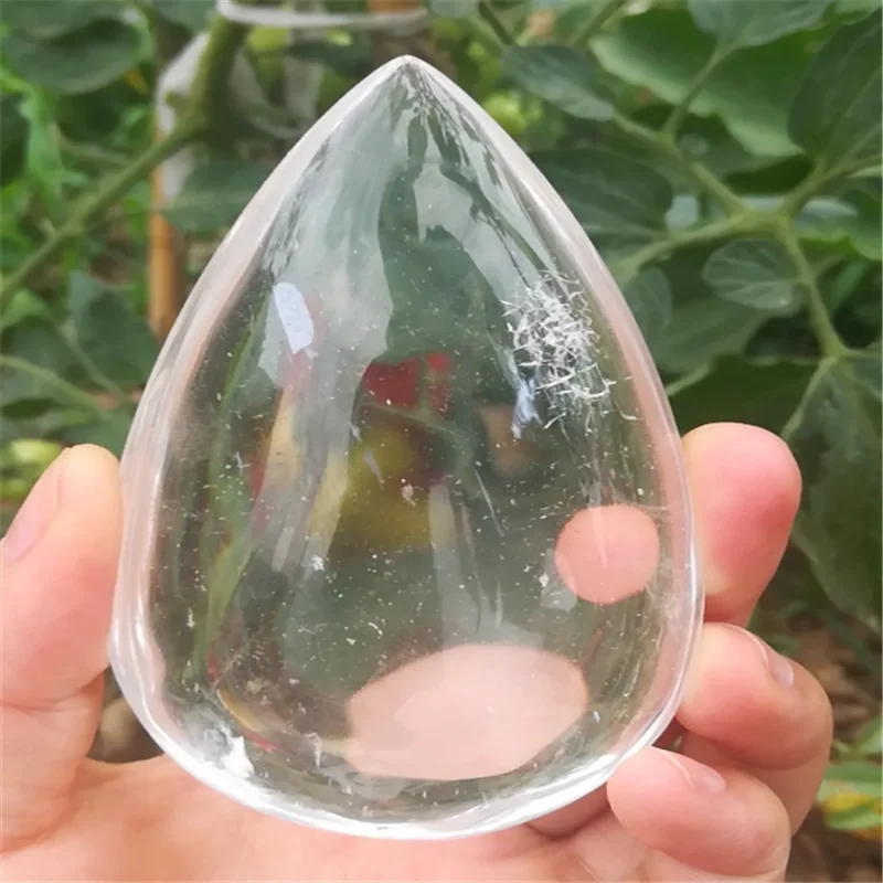 7-8cm Natural crystal white  large water drop home decoration