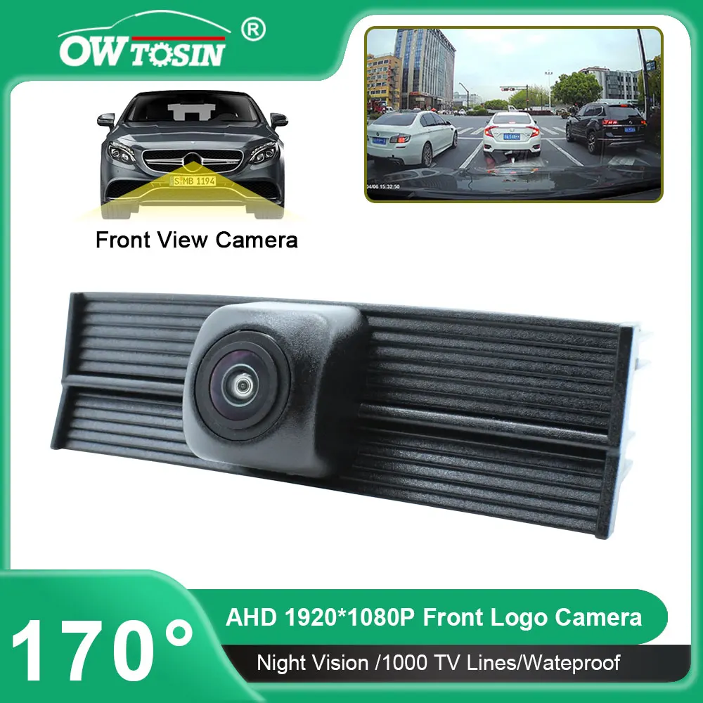 170° AHD 1080P Fisheye Vehicle Parking Car Camera For Toyota Highlander Kluger XU70 2020 2021 2022 2023 Front Logo View Camera