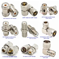 1 Uds SO239 UHF PL259 conector de montaje macho hembra SL16 UHF SO-239 PL-259 a N tipo TNC UHF adaptador Coaxial cobre latón RF