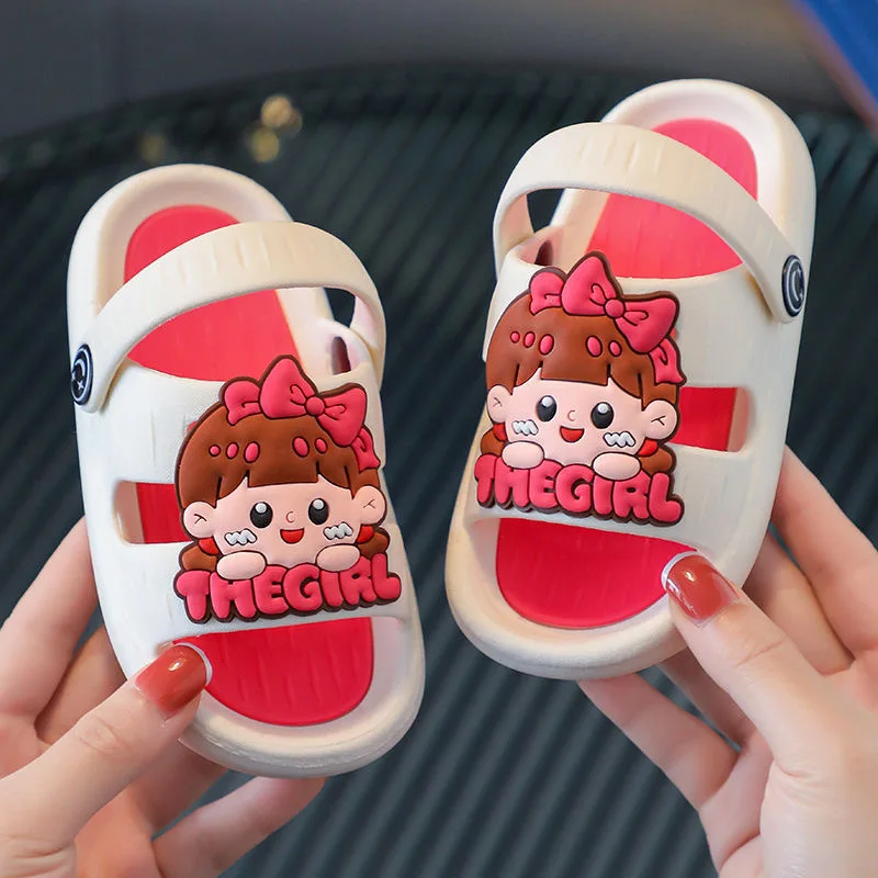 Sandalias Cartoon Children Sandals 2024 Summer New Anti Slip Girl Slippers Soft Sole Boy House Shoes Kid Shoe Zapatos Niña