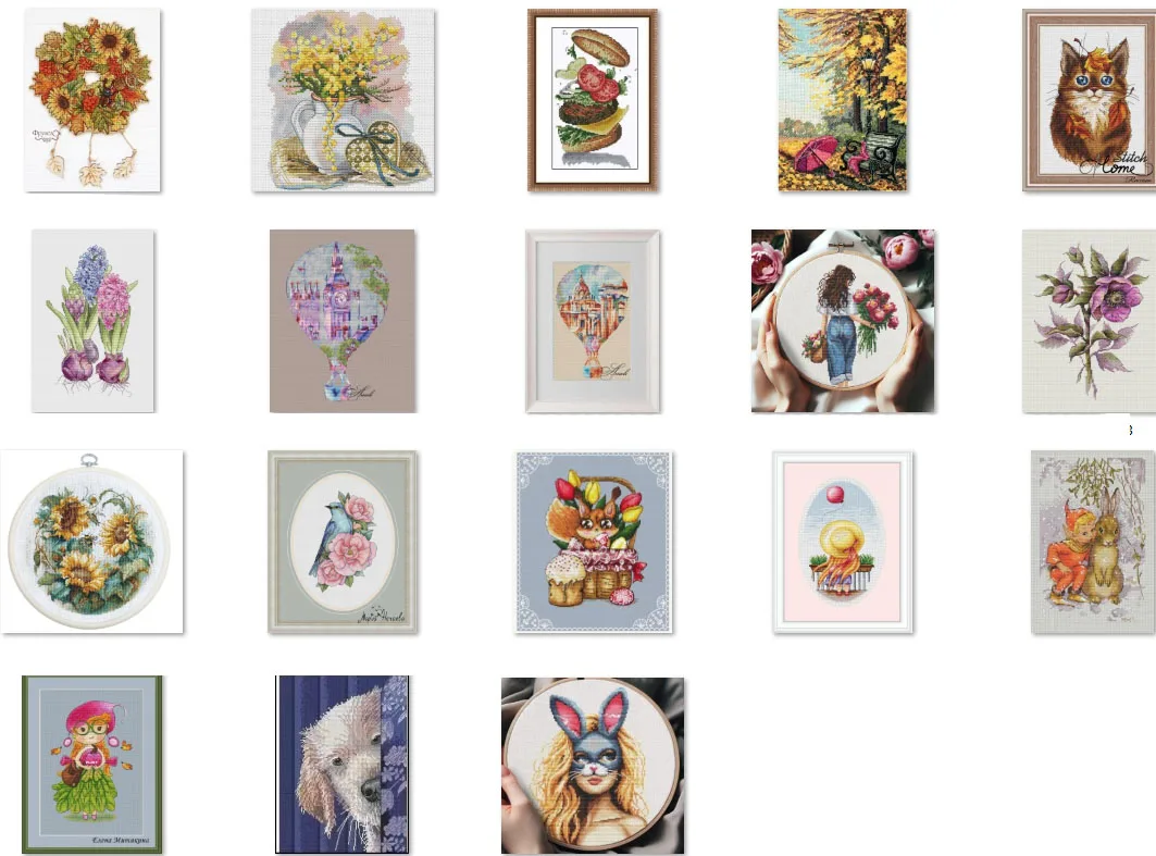 Genuine Product Egypt Long-staple Cotton Self-Made No Needle cross stitch kits  Flower girl 2-28-33 Cross Stitch Set