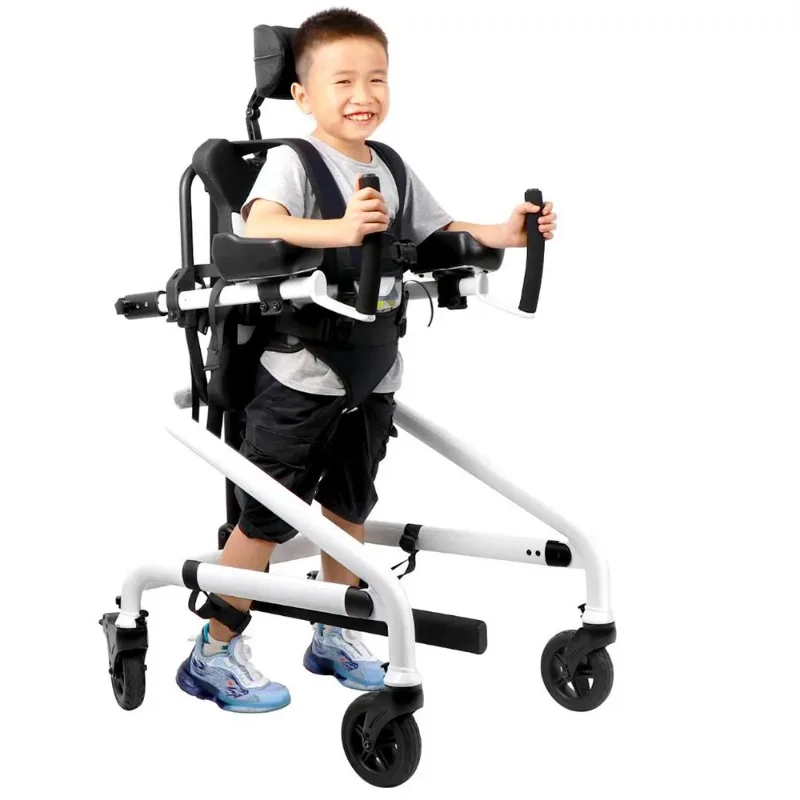 Cerebral Palsy Rehabilitation Equipment Adjustable Pediatric Gait Trainer Walker for Special Needs Child
