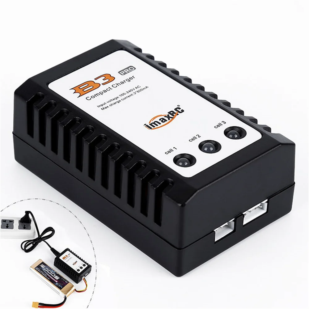 Durable 10W AC110-240V iMaxRC B3 Pro Compact 2S 3S Lipo Balance Battery Charger for RC Helicopter