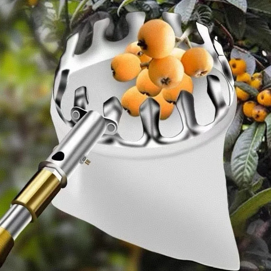 Professional Berry Picker Tool Fruit Collecting Net Basket for Garden Farm Harvesting Apple Cherry Grape Gadgets