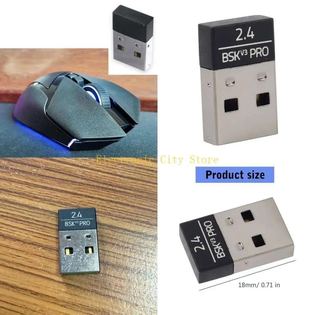 

USB -приемник беспроводной ключевой адаптер замена для Basilisk Hu8d