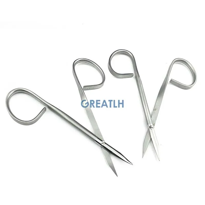 Stainless Steel Micro Scissosr Ophthalmic Scissors Sharp Cutting Double Eyelid Instrument Ophthalmic Tools