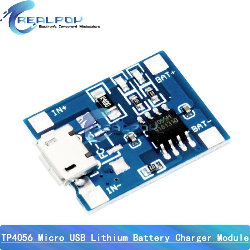 Type-C Micro Mini 5V1A 18650 TP4056 Lithium Battery Charger Module Charging Board With Protection Dual Functions 1A Li-ion