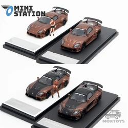 Mini Station 1:64 RX7 Veilside Metallic Brown/Black limited499 Diecast Model Car