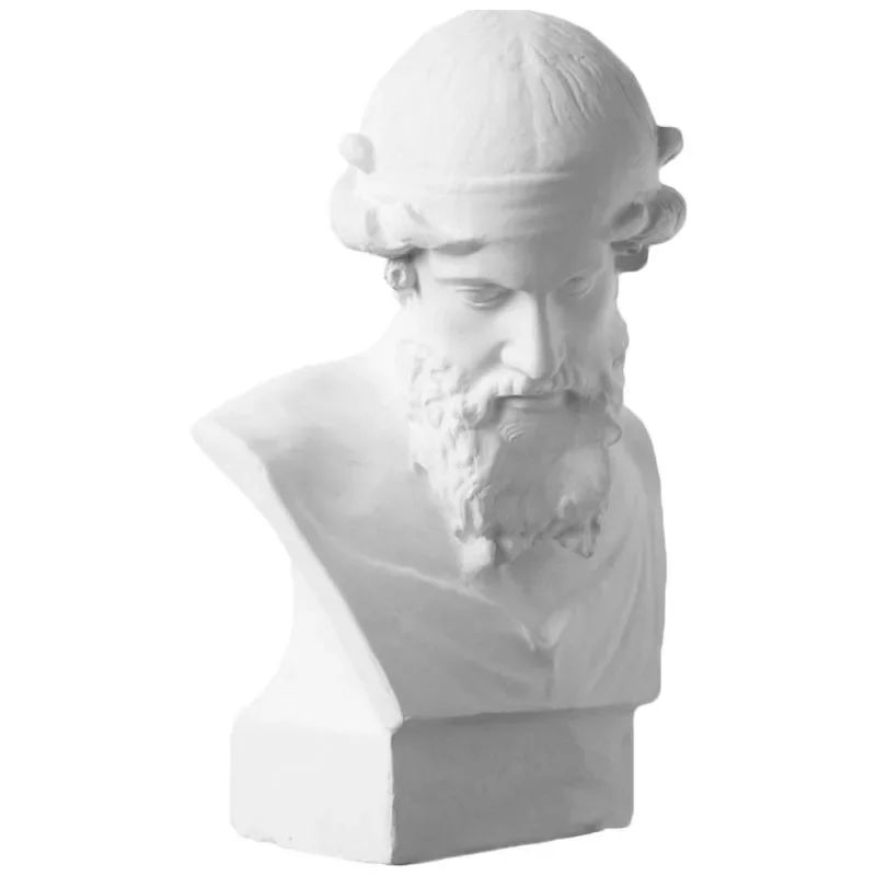 

Plato plaster statue 50cm bust, art sketch sculpture statue teaching aids decorative ornament model