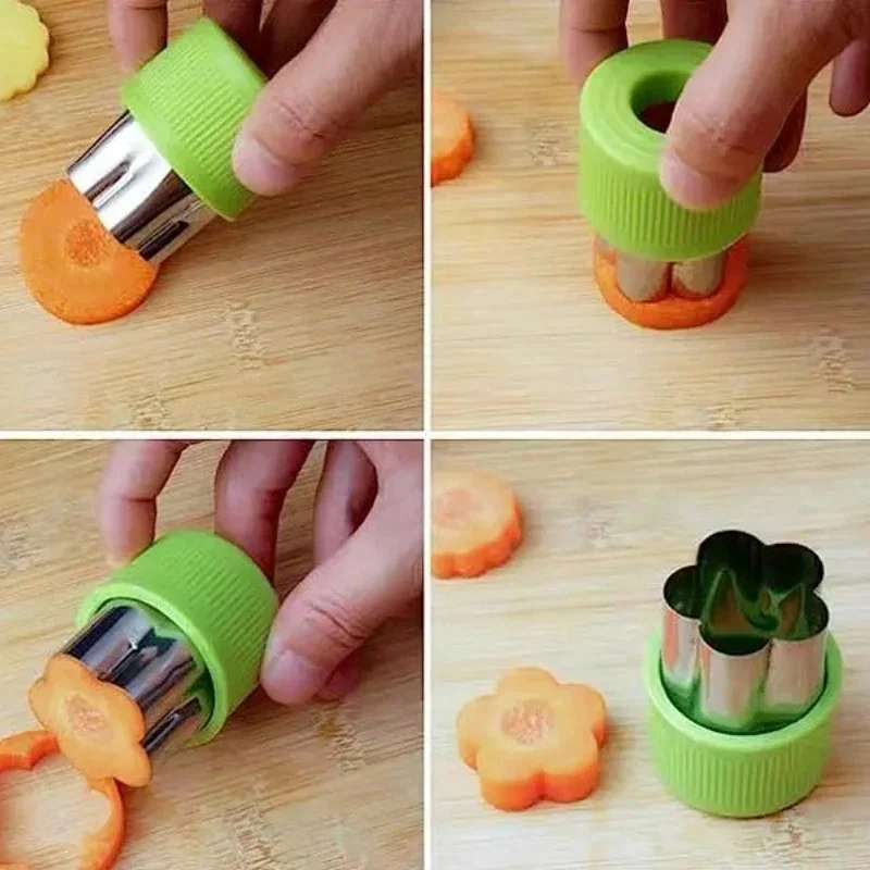 12Pcs Vegetable Cutter Shapes Sets Mini Size Cutters Fruit Cutters Kids Food Cutters Pastry Stamps Mold Biscuits