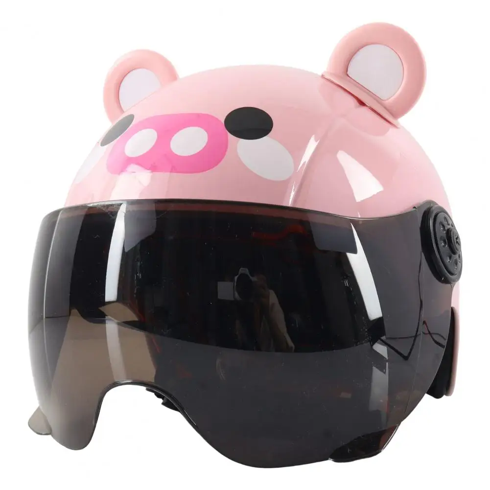 Convenient Kid Cycling Helmet Breathable Baby Cartoon Helmet Adorable Appearance Shock Absorbing