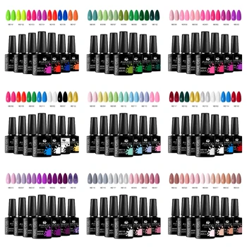 7pc Nail Gel Polish Set DIY Nail Art Design All For Decorati...
