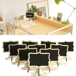 10 Pack Mini Wooden Chalkboard Blackboard Message Wedding Party Labels Tabletop Decoration