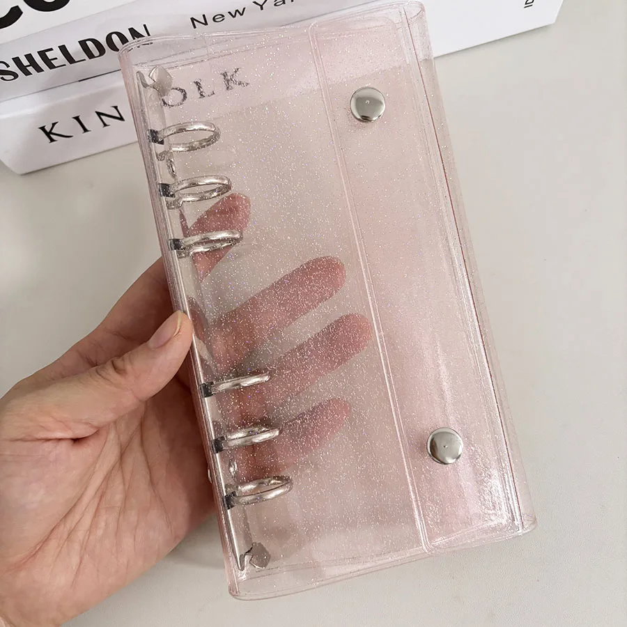 A6 Halbsternförmige Hülle, 10 Stück 1/2/3 Zoll Aufbewahrungstaschen, Postkartenordner, Sammelorganizer, DIY 50 Ersatzpapiere – Detail 7