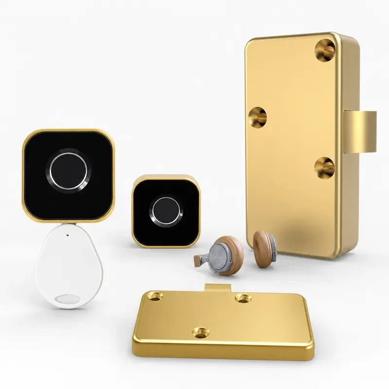 Electronic Lock Cross-border Storage Cabinet Fingerprint Smart Door Lock Household Bedside Table Wooden Lock