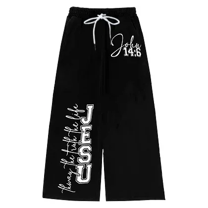 Kinder-Buchstabendruck Harajuku Hip-Hop Oversized High-Waist Sport-Hose Damen Y2K Lässige Mode Vielseitige Lose Gerade Weite Beine – Detail 15