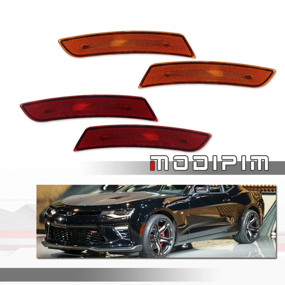 Front / Rear Fender Side Marker Turn Signal Light Housings Kit For Chevrolet Camaro 2016-2024 Car Accessories No Bulb/Socket