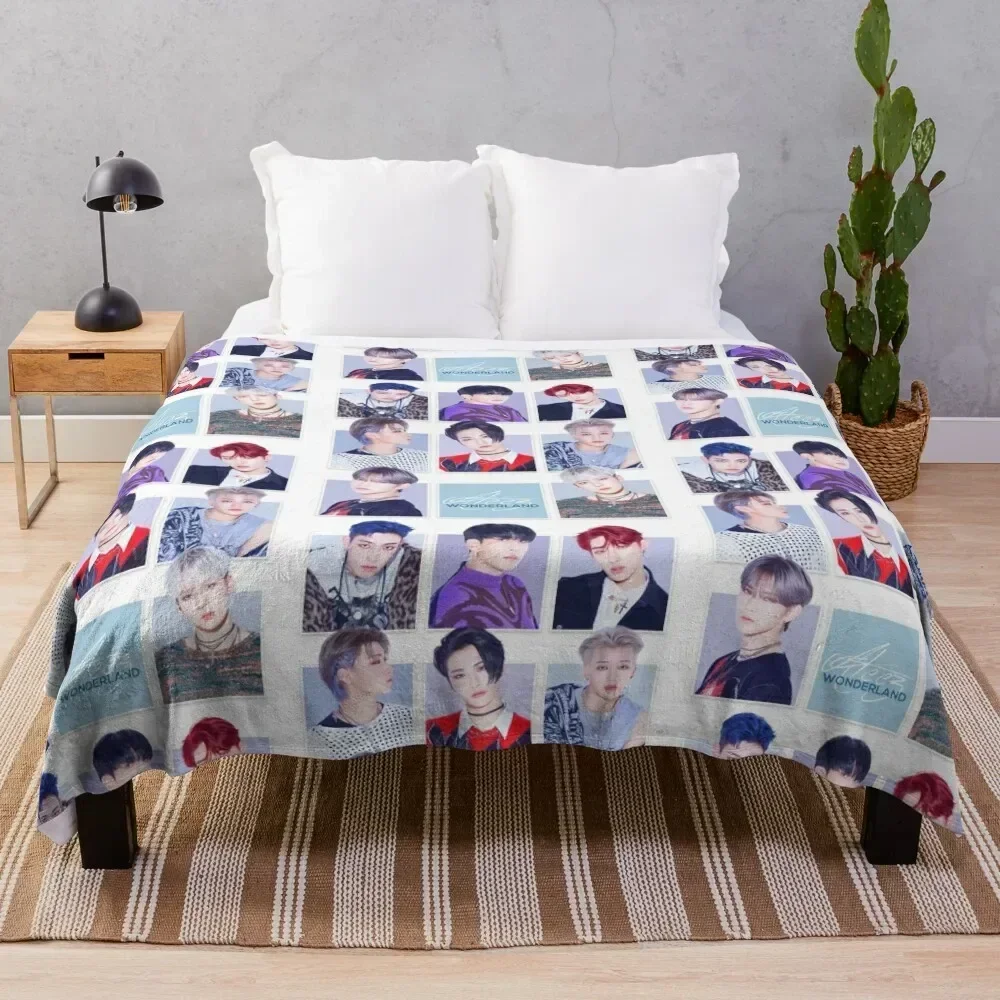 

Ateez Throw Blanket Custom decorative wednesday Blankets Luxury Throw heavy to sleep Blankets
