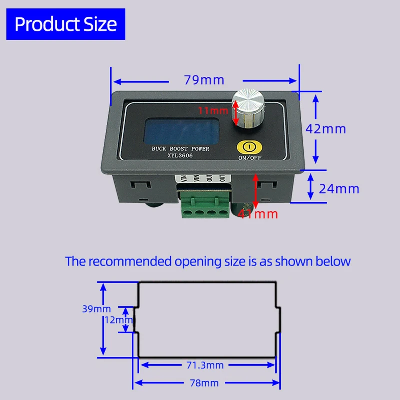 XYL3606 modulo automatico su e giù di tensione 36 v6a dell'alimentatore regolato cc di NC