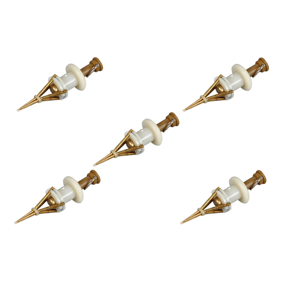 

5pcs Copper Bait Clip for Fishing Tackle Bloodworm Lure NonSlip Durable Elastic Pure Copper Insect Bait Hooking Worm