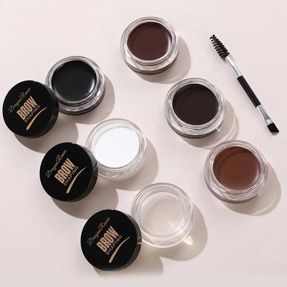 3D Wild Eyebro Cream Gel Waterproof Long Lasting Contouring Brown Black Brow Cream Wild Eyebrows Cream Concealer Makeup