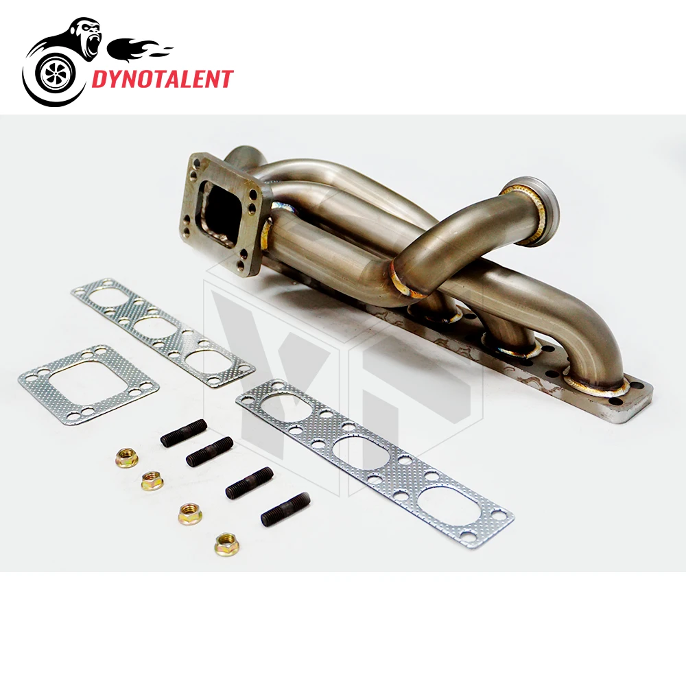 DYN RACING T3/T4 3.0mm thick Top Mount Turbo Manifold 42mm OD For BM W M50 M52 M54 S50 S52 E30 E34