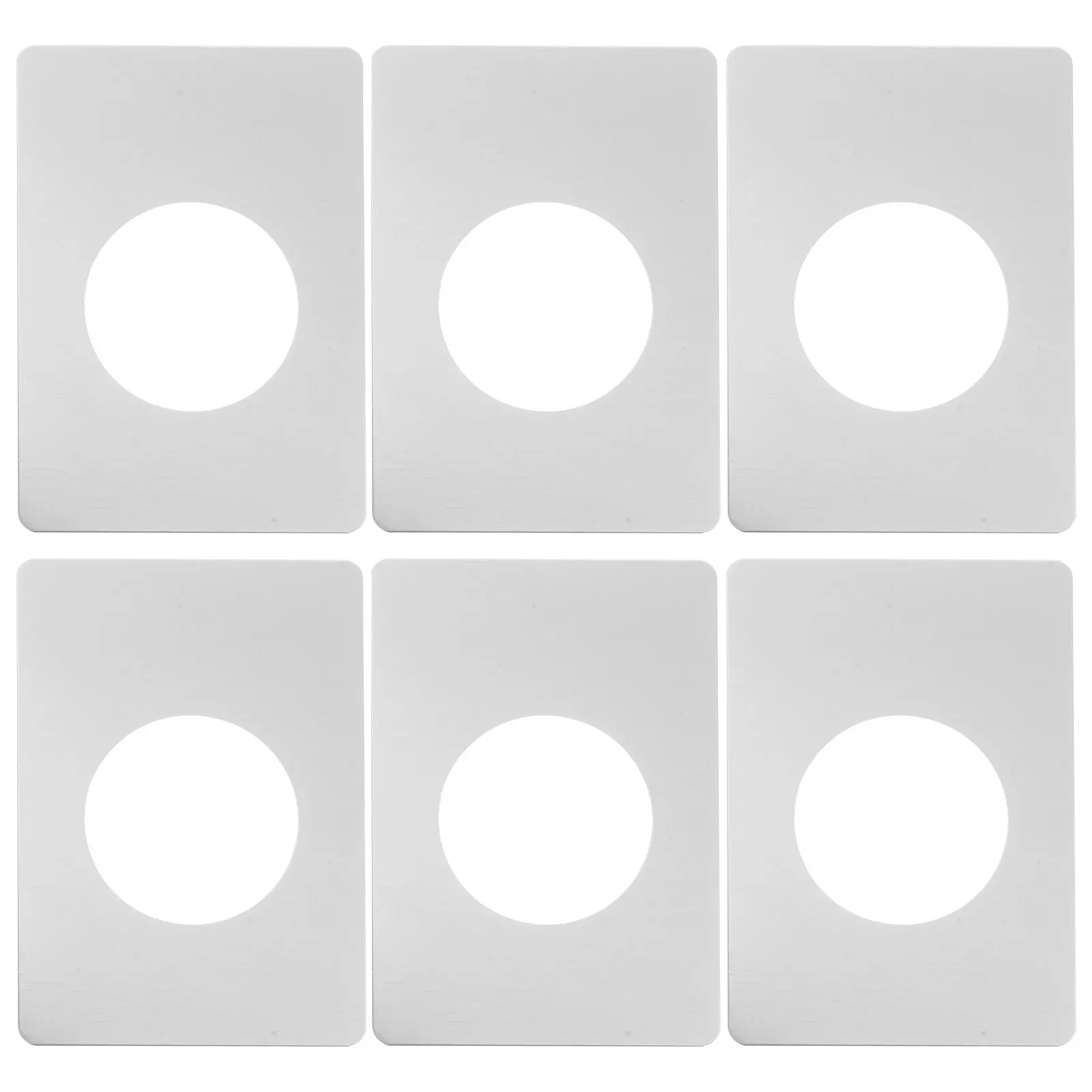 6 stuks deurversterkingsplaten zware roestvrijstalen nachtschoot afdekplaat snelle installatie geen boren deurgatafdekplaat