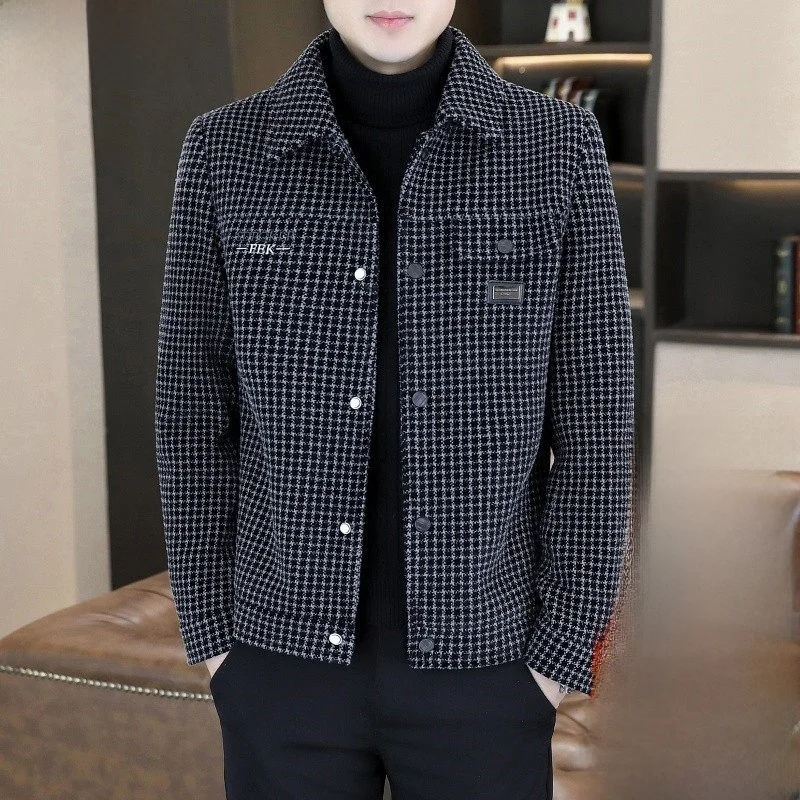 

Pierre Cardin Men's Plaid Fce Lined ort Jaet Warm Autumn Winter Coat Casual Sle Polyester Nylon Cosite Fiber