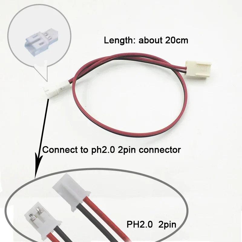 ARSYLID-Cable de conversión de 3 pines a 2 pines, adaptador de 2,5mm, ventilador de refrigeración de 12V, fuente de alimentación de ventilador de