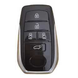 スマートカードカーキーシェル、新しいアルファードベルファイア用の5つのボタン、電子ボードkeydiyリモコン、vvdi xm38 xsto02en、1個