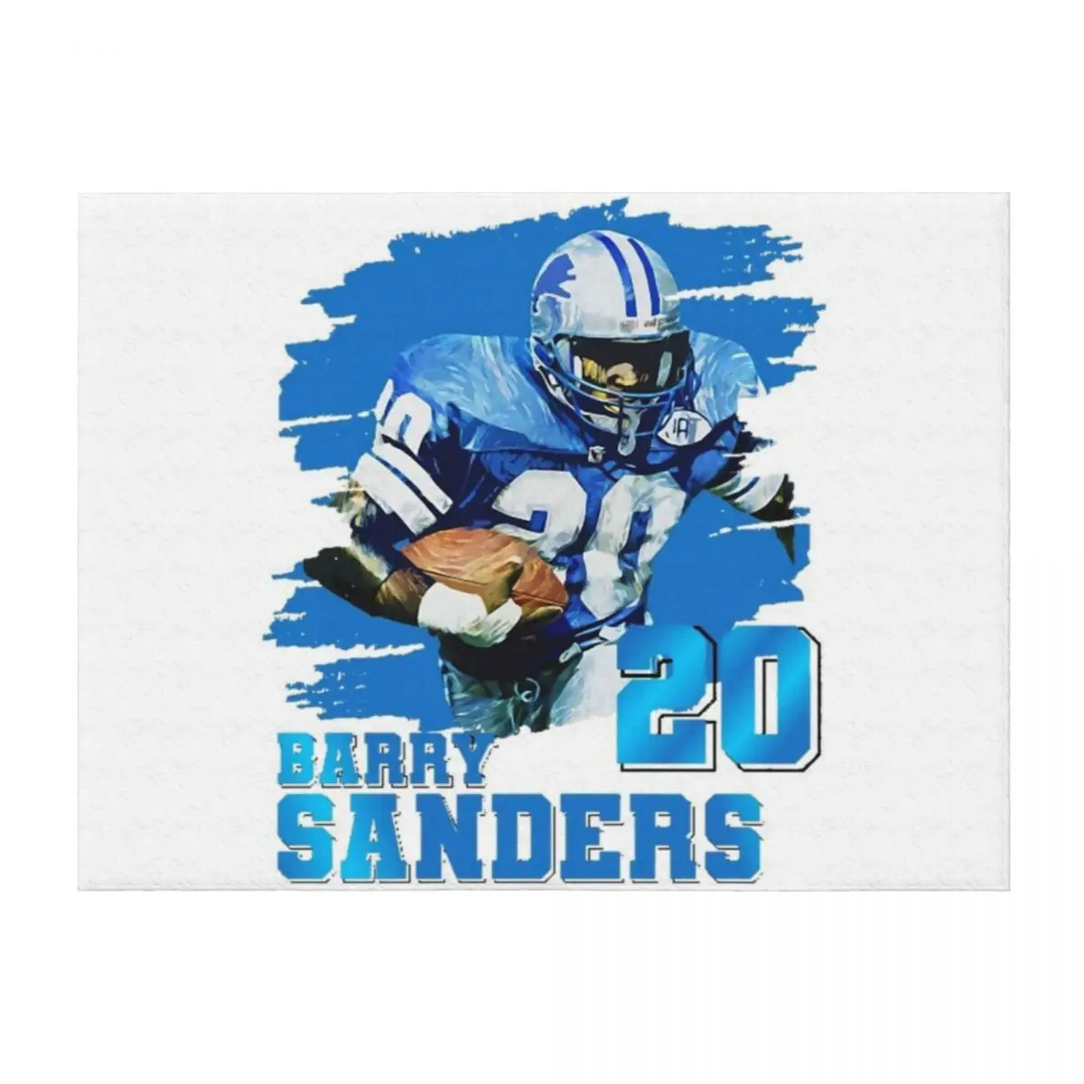 

Barry sport Sanders Art Retro Football Throw Blanket Sleeping Bag Softest Baby sofa bed Blankets