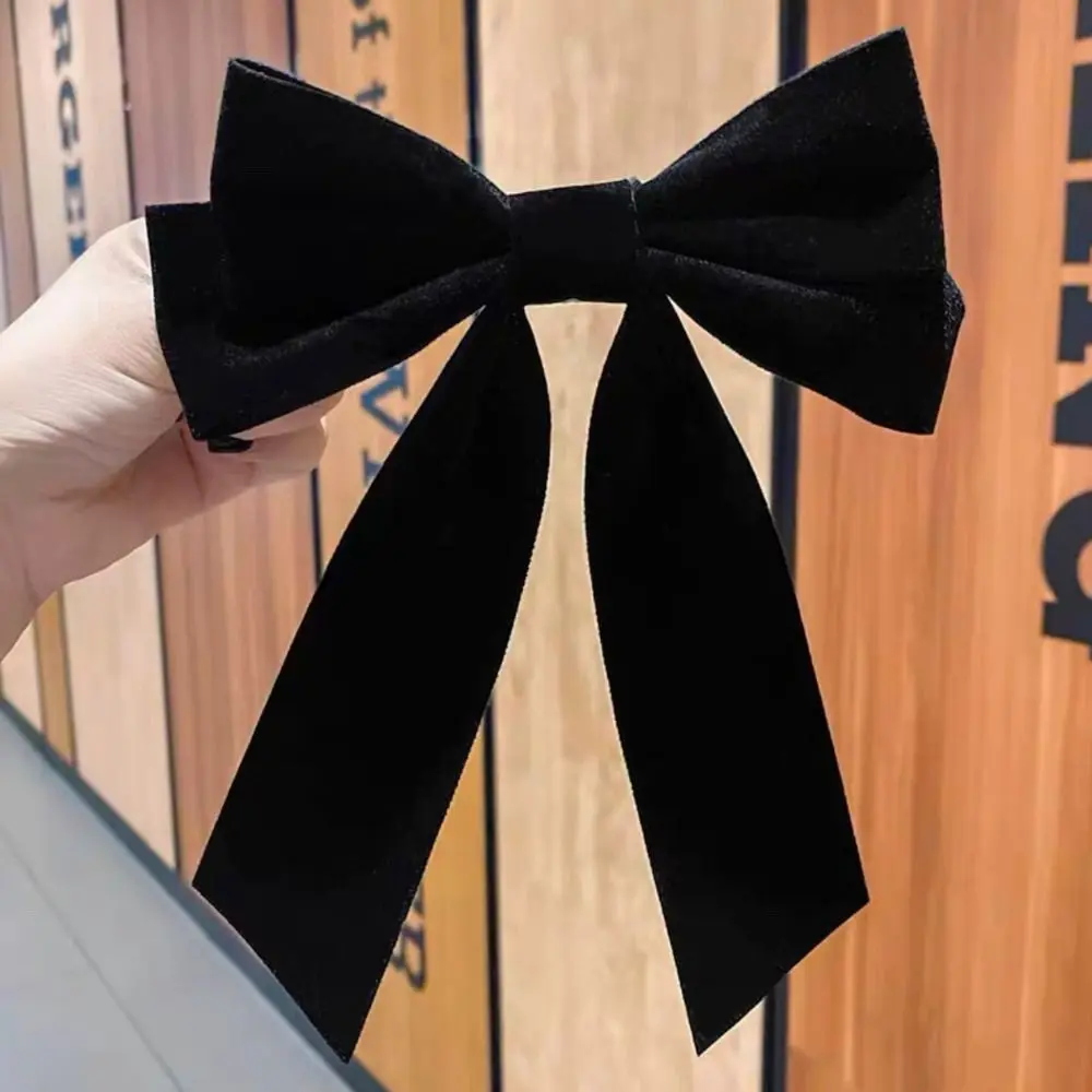 Obrázek 3: Sladké samet mašle vlasy klipů vlasy příslušenství headwear velký luk sponka čelenka víno červená bang! klip dívčí