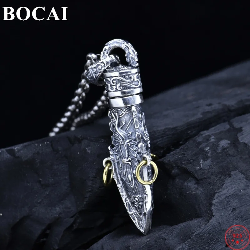 pingentes de prata esterlina para homens e mulheres 3d demon slayer vajra pestle amuleto joias nova moda bocai s925 01