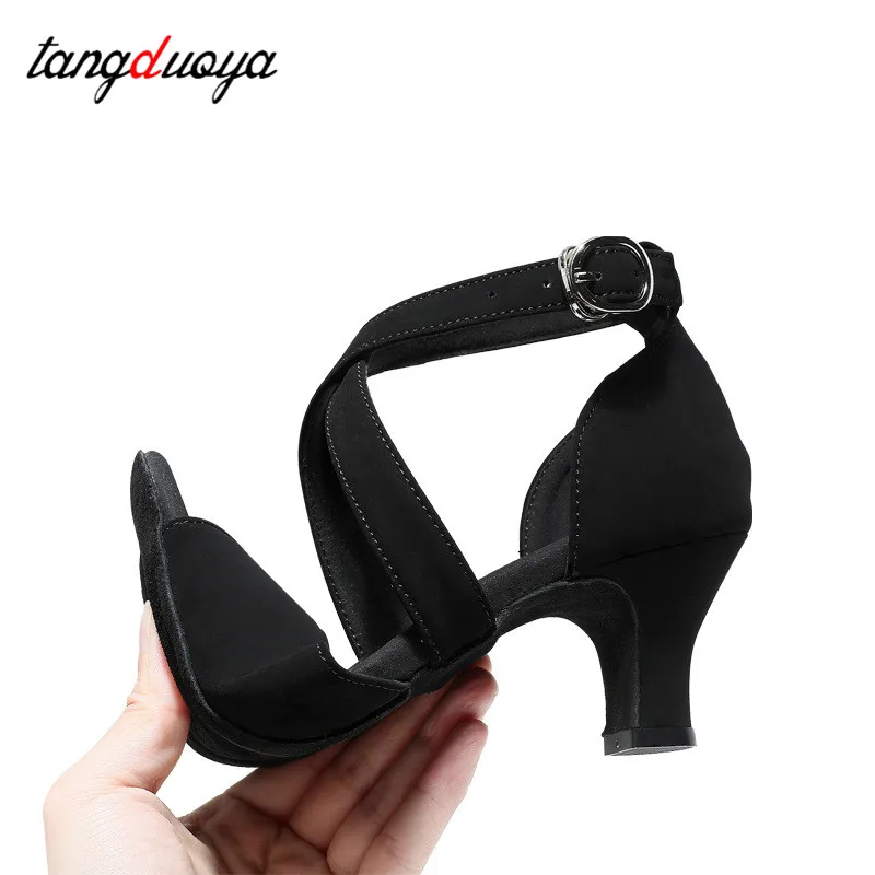 ladies ballroom party latin dance shoes Salsa Tango Black Girls High Heel Summer Sandals Indoor/Outdoor Women\'s Dancing Shoes