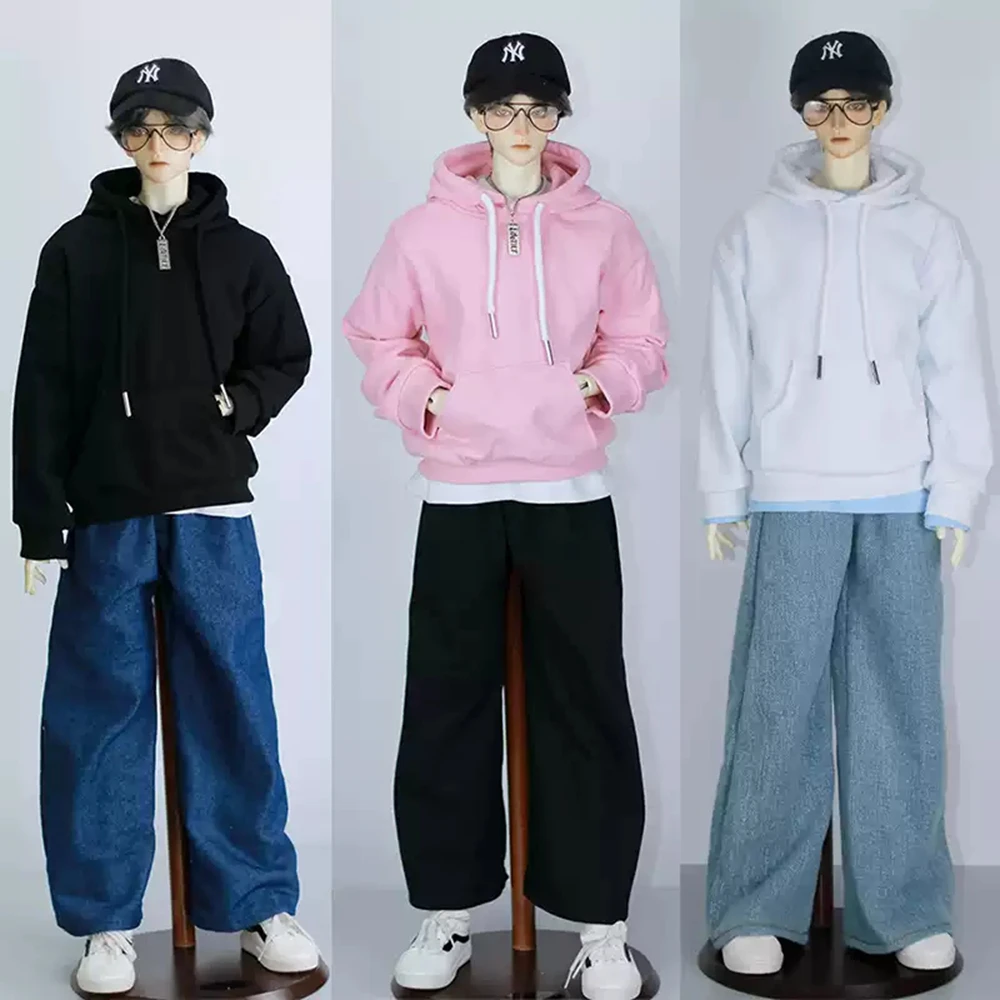 

Doll Accessories Ball jointed 1/4 70cm ID75 girl Boy female msd bjd doll Long sleeve hooded sweatshirt clothes tops AUR02