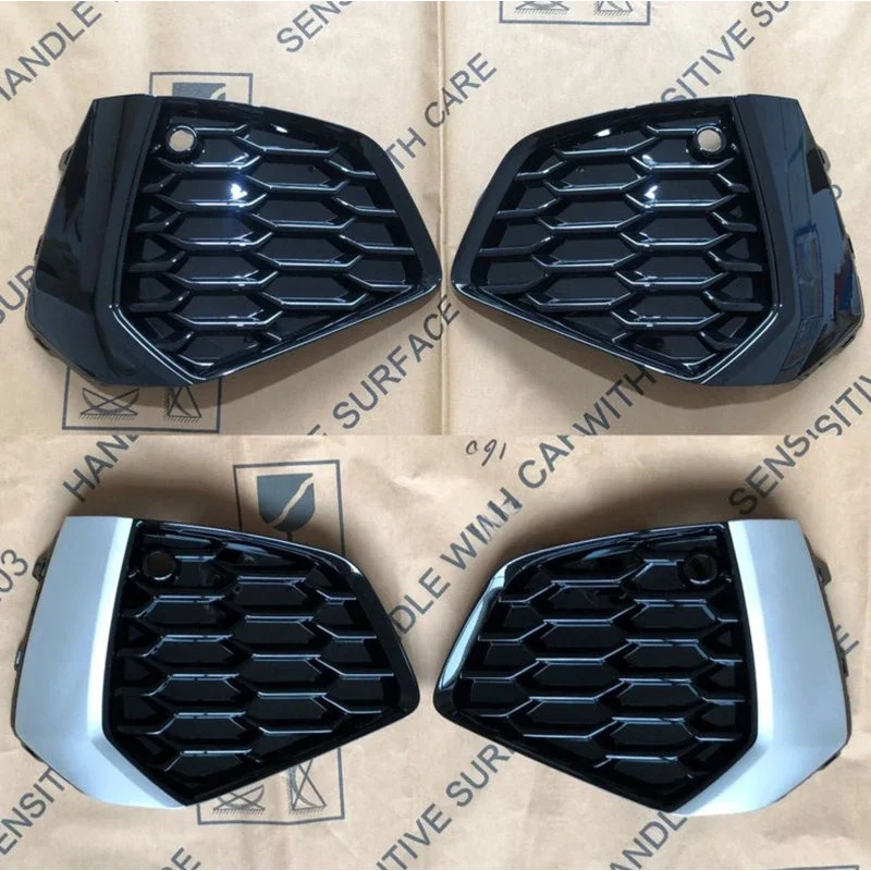 Auto Left Right Front Honeycomb Bumper Fog Light Grille Grill Cover For Audi A3 Sline S-line 2021 2022 8YG807671A 8YG807672A