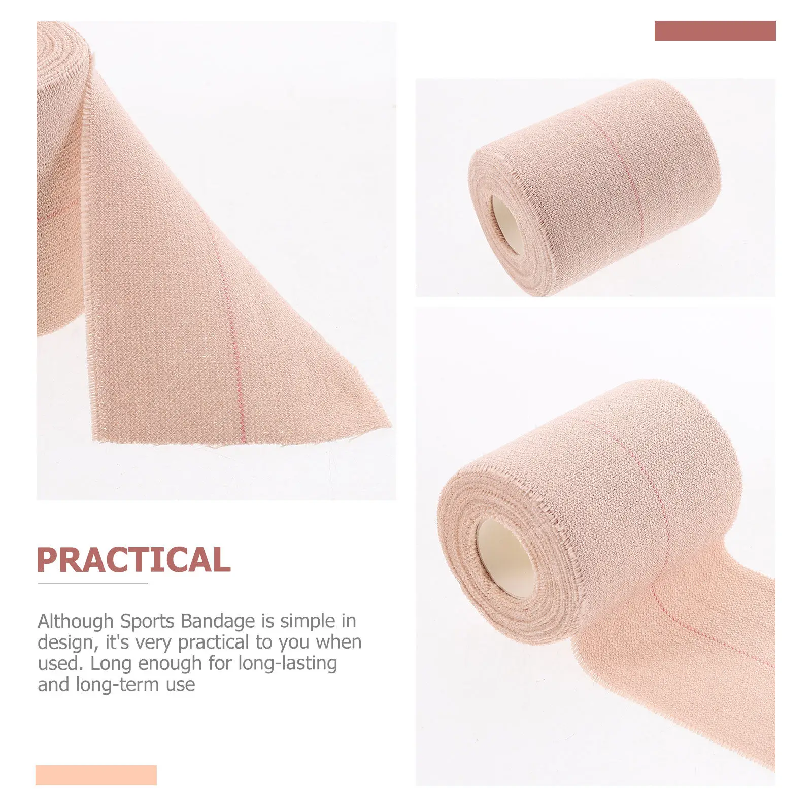 

2 рулона хлопковой эластичной спортивной самоклеящейся бандажной ленты для поддержки запястья, для баскетбола, футбола, тренировок, эластичная лента