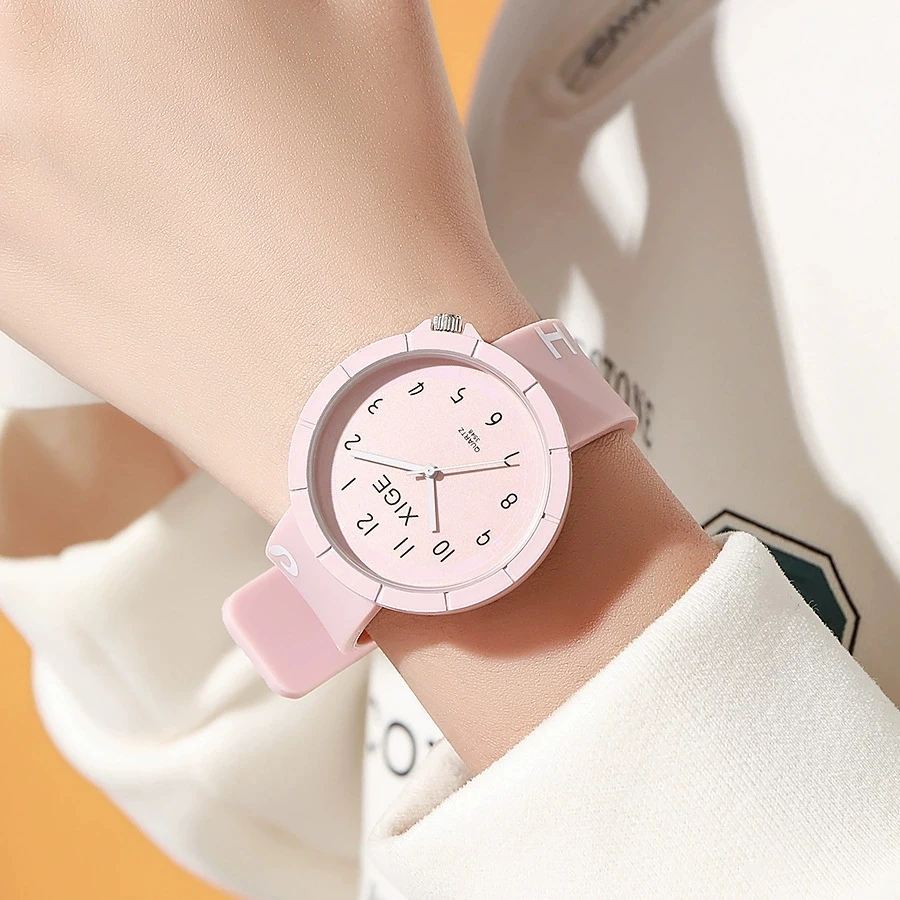 New Fashion Children Silicone Watch Students Jelly Quartz Watches For Kids Gifts Reloj Mujer Woman Wrist Watch Girls Hot Clock