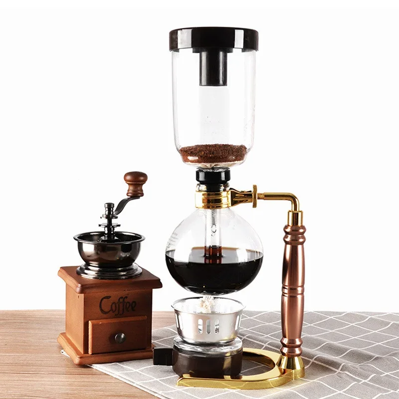 Siphon Coffee Pot Set Siphon Pot Filter Heat-resistant Glass Coffee Pot Manual 360ml/480ml Coffee Appliance Kitchen Accessories