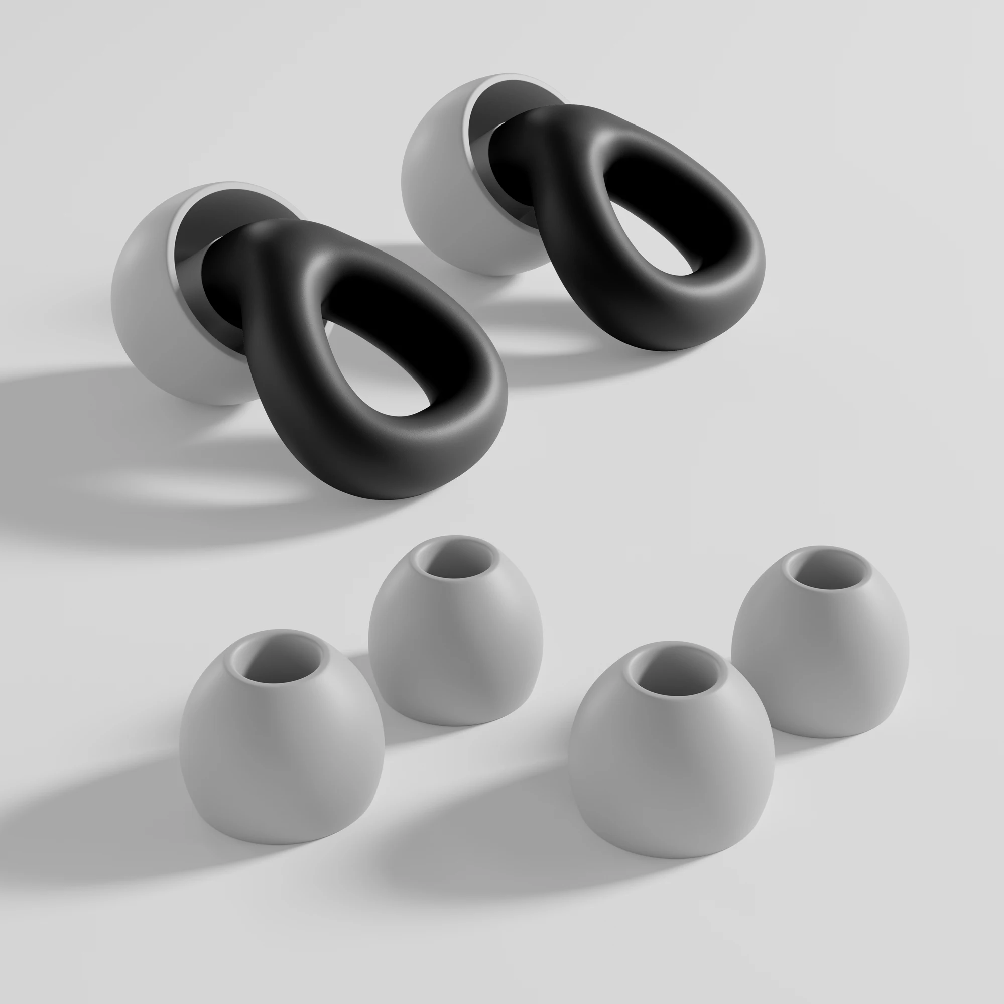 Pool And Bath Earplugs 2 Pairs Silicone Earplugs With Silicone Lanyard Lightweight Reusable Noise Isolation Ear Plugs For Sleepi