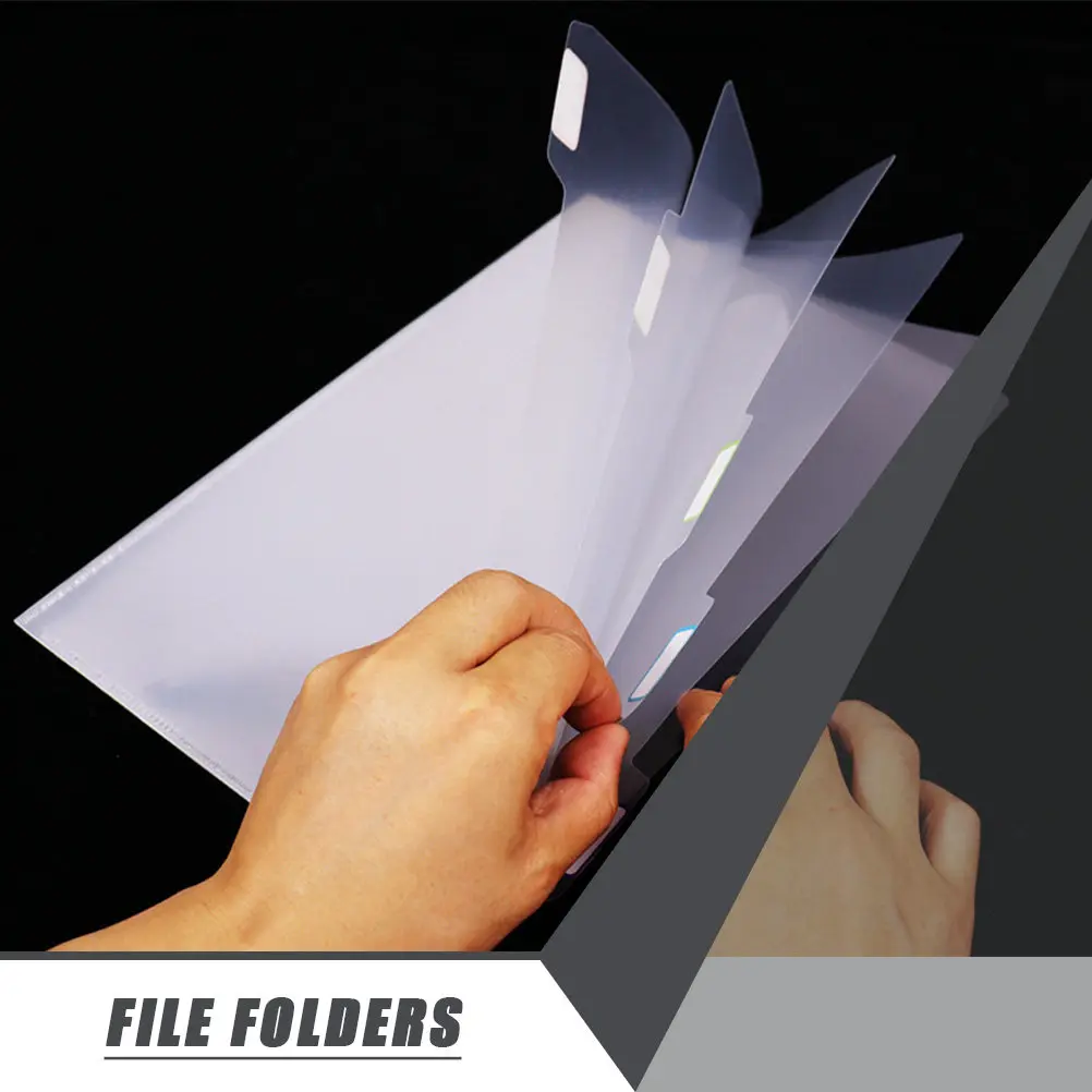 

2Pcs Thickened Plastic File Folders Multi-Layer Document Organizer for Office School Home Travel Portable File Classification
