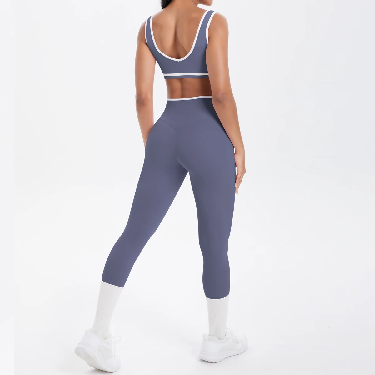 Damen-Sport-BH, Yoga-Hosen-Set, schnell trocknende Leggings, Fitness, Sport, Sommer, Yoga-Top, Push-Up, hoch taillierte Yoga-Sport-Leggings – Detail 30