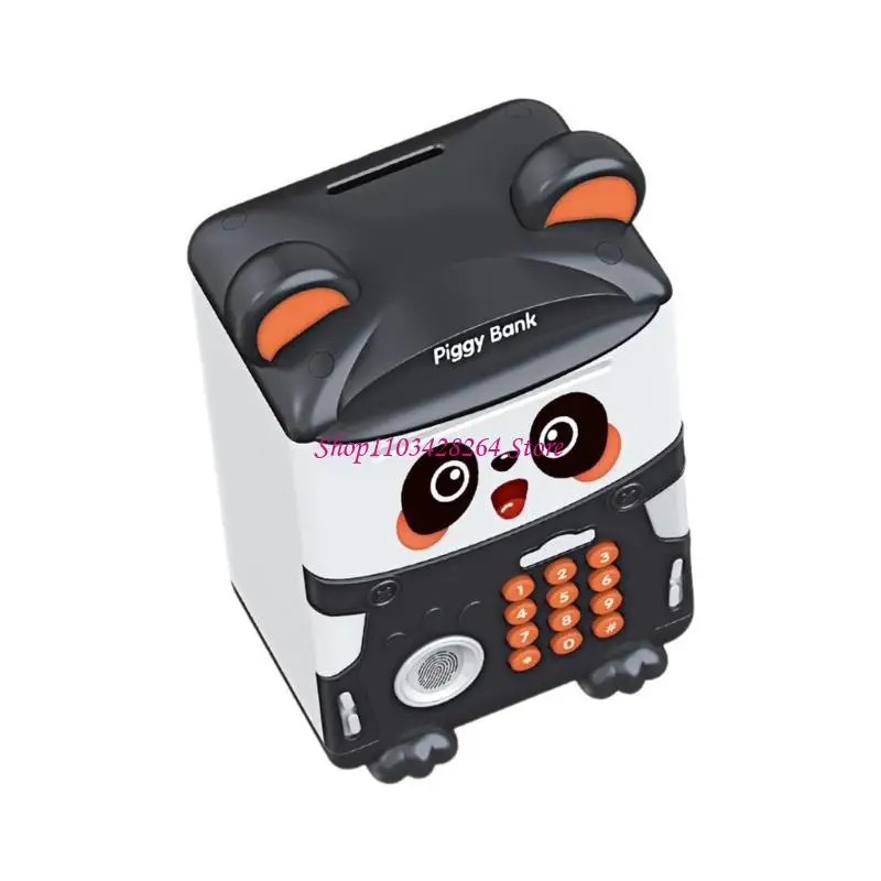 Kids Piggy Ornaments Couvre Carton Carton Panda Case verrouillage pour le thème Sauver l'argent Consieur peut