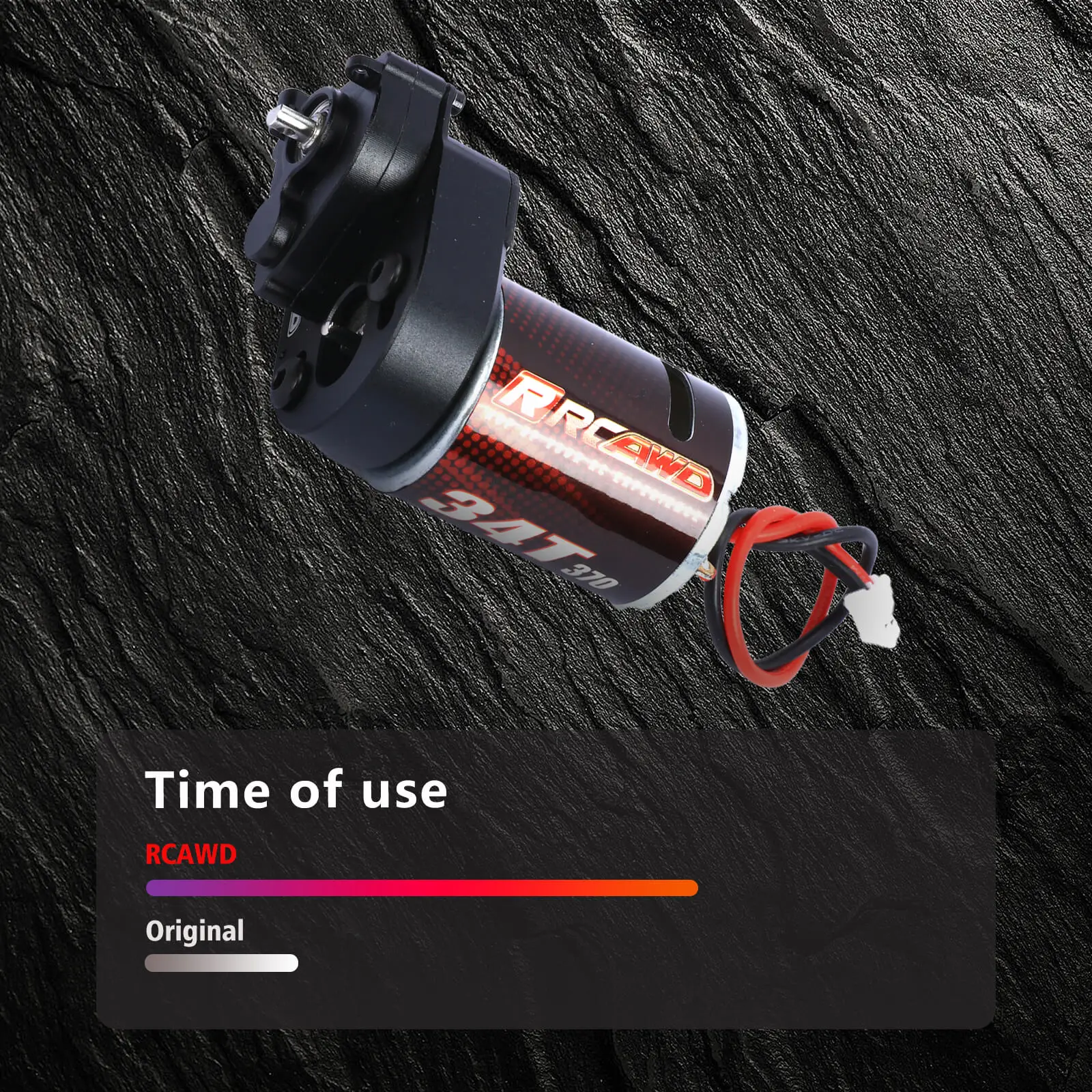 RCAWD 370 moteur SCX24 34T ensemble de boîte de vitesses de Transmission pour Axial 1/24 série SCX24 boîte de vitesses de moteur tour de choc chenille mises à niveau pièces