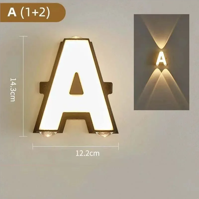 LED Letter Lights Sign 26 Alphabet Up Outdoor Letters DIY Lamp Name Sign for Company Wedding Birthday Party Home Bar Decoration
